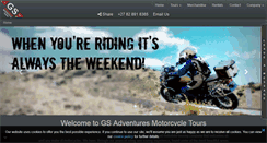 Desktop Screenshot of gsadventures.co.za